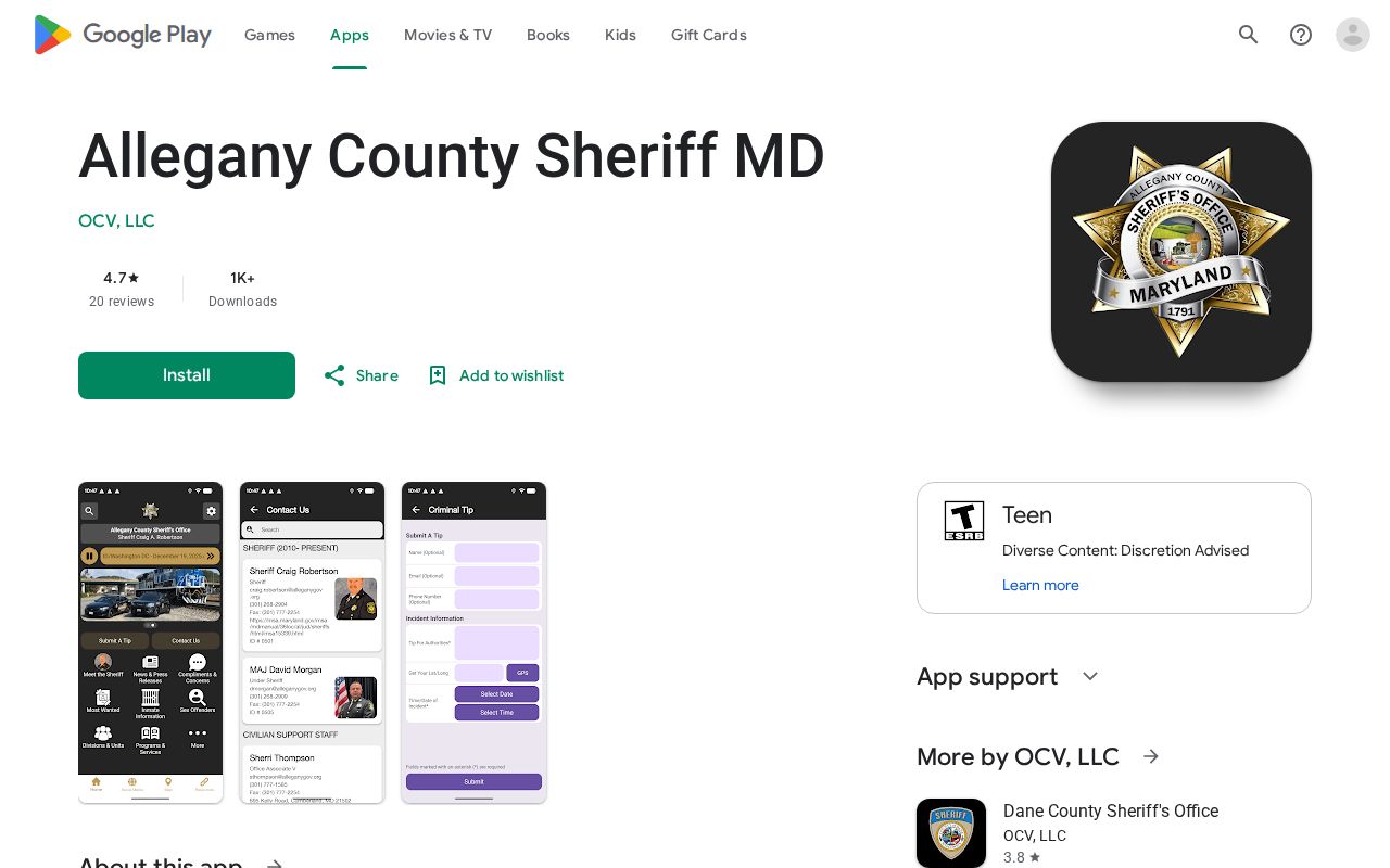 Allegany County Sheriff arrest information and status alert app
