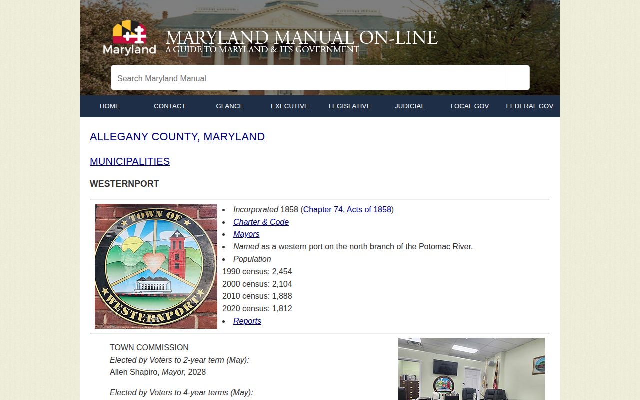 Westernport municipal record source for recent arrests